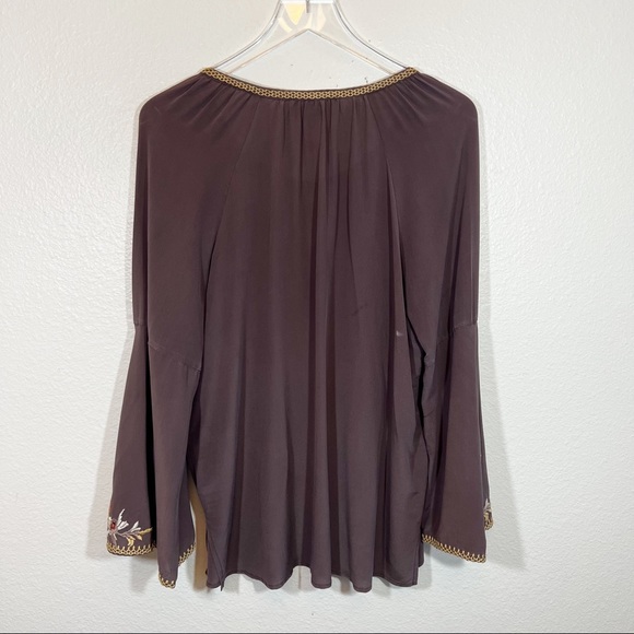 JOHHNY WAS Workshop silk embroidered tunic - Picture 4 of 8